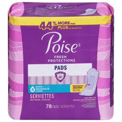 Poise Fresh Protection Long 4 Moderate Pads 78 Each