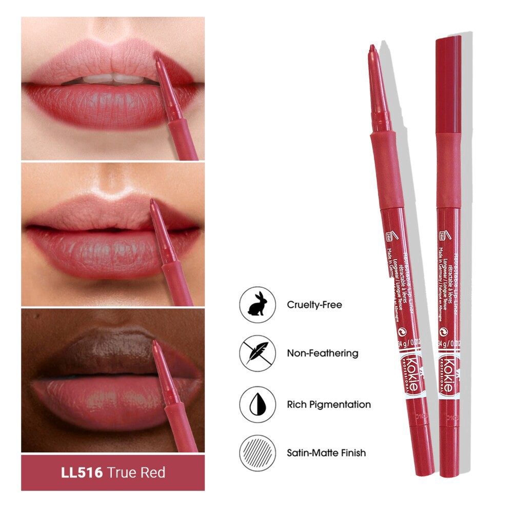 slide 4 of 4, Kokie Mechanical Lip Liner, True Red, 1 ct
