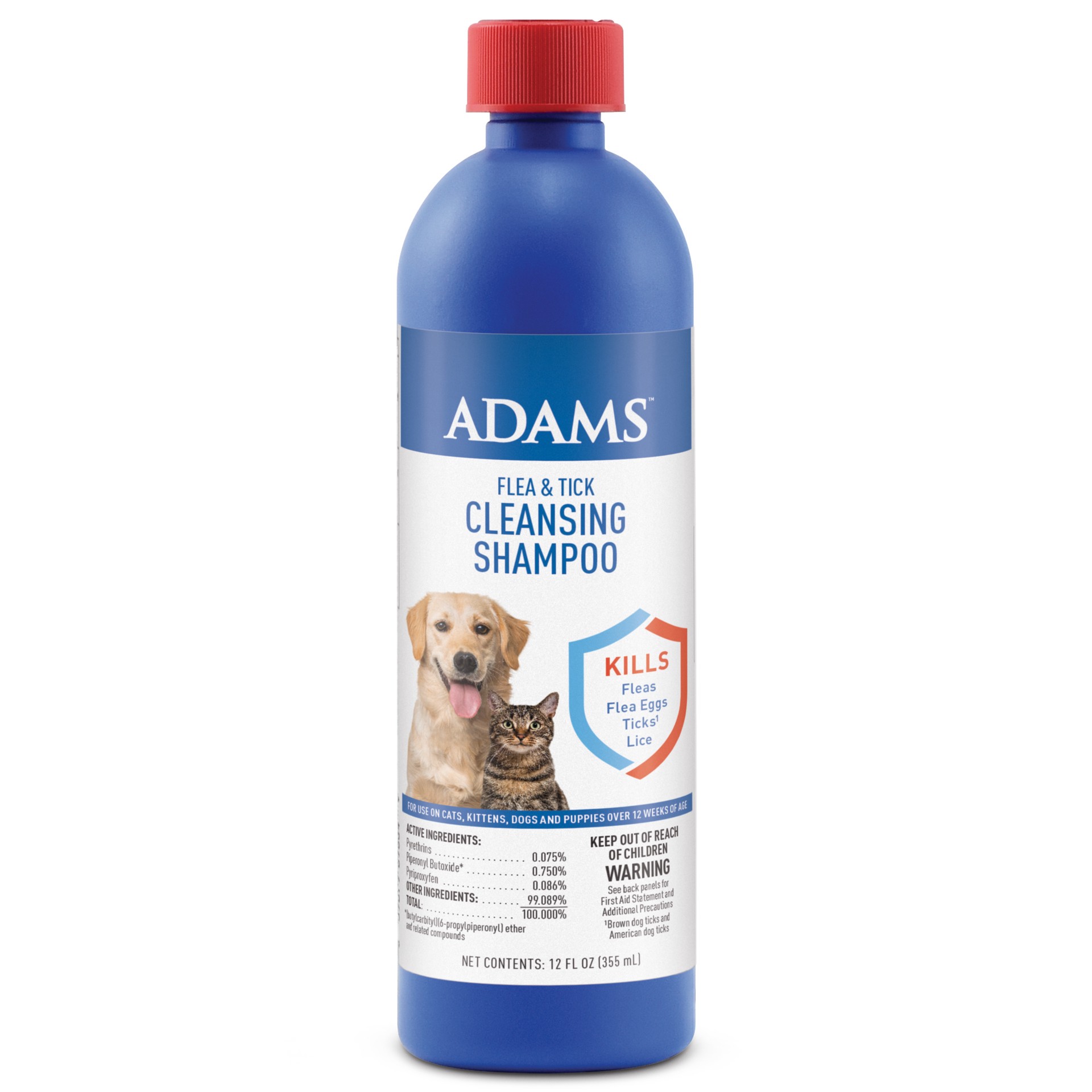 slide 1 of 2, Adams Flea & Tick Cleansing Shampoo 12 oz, 12 oz