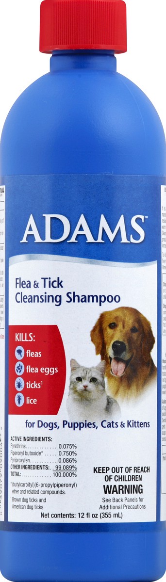 slide 1 of 2, Adams Flea & Tick Cleansing Shampoo 12 oz, 12 oz