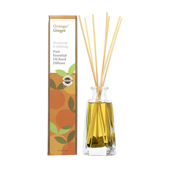 slide 1 of 1, SunLeaf Naturals Sunleaf Orange Ginger Essential Oil Reed Diffuser, 1 ct