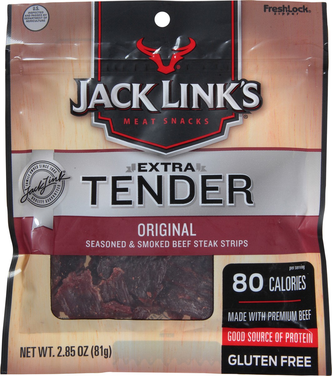 slide 6 of 9, Jack Link's 2.85Oz Jack Link's Original Premium Beef Strips 1/1 Count, 2.85 oz