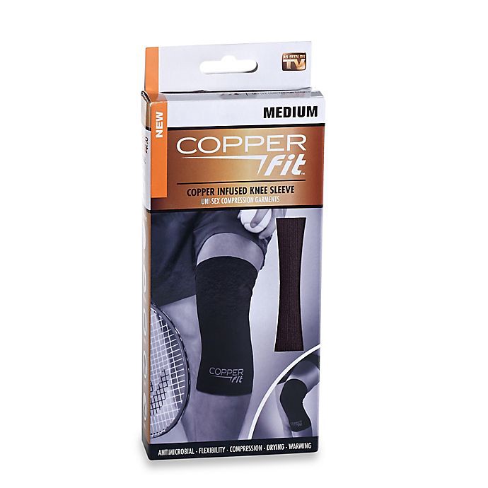 slide 4 of 5, As Seen on TV Copper Fit Knee Compression Sleeve, X-Large, 1 ct