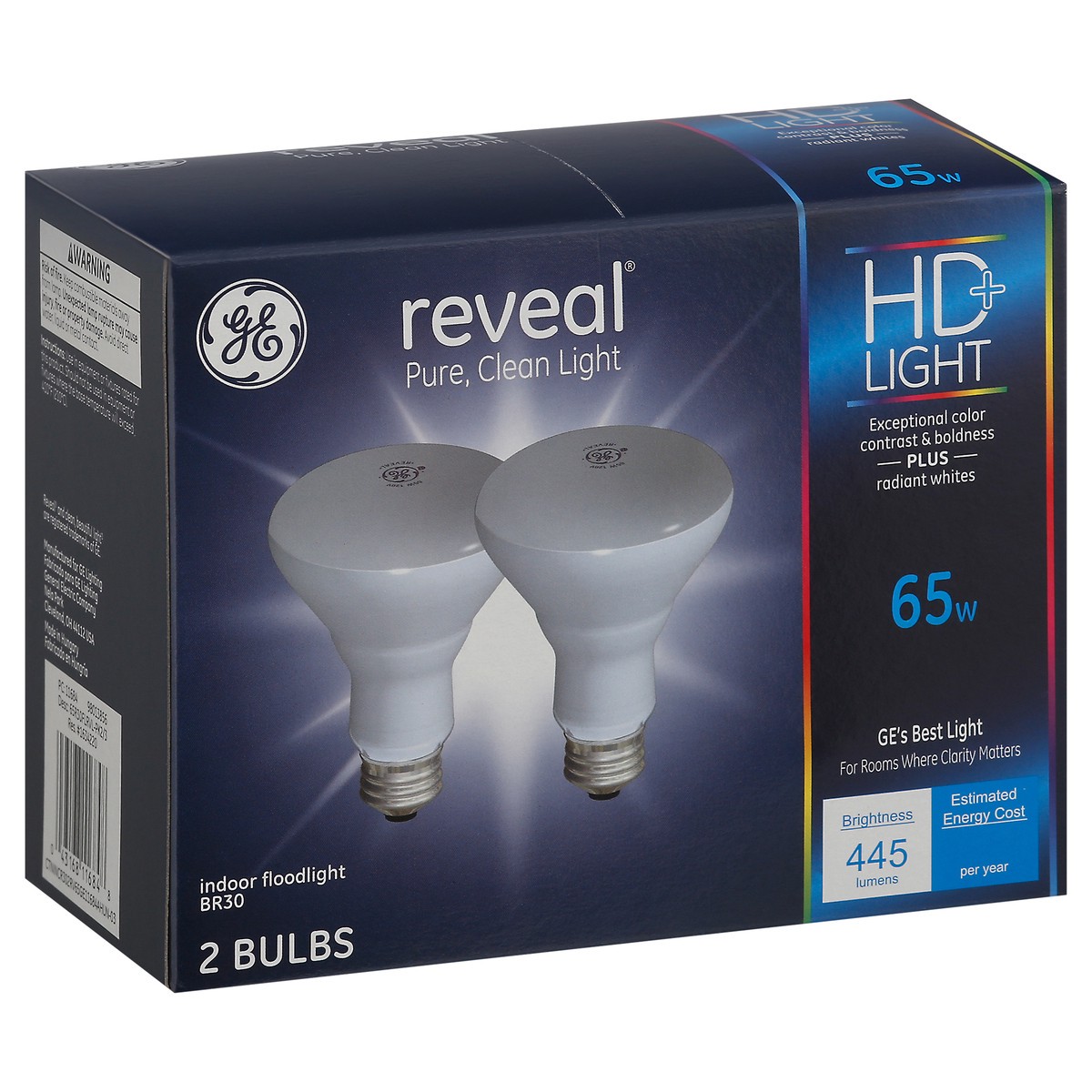 slide 12 of 12, GE Reveal 65 watt Directional Indoor Floodlight Bulbs, 2 ct