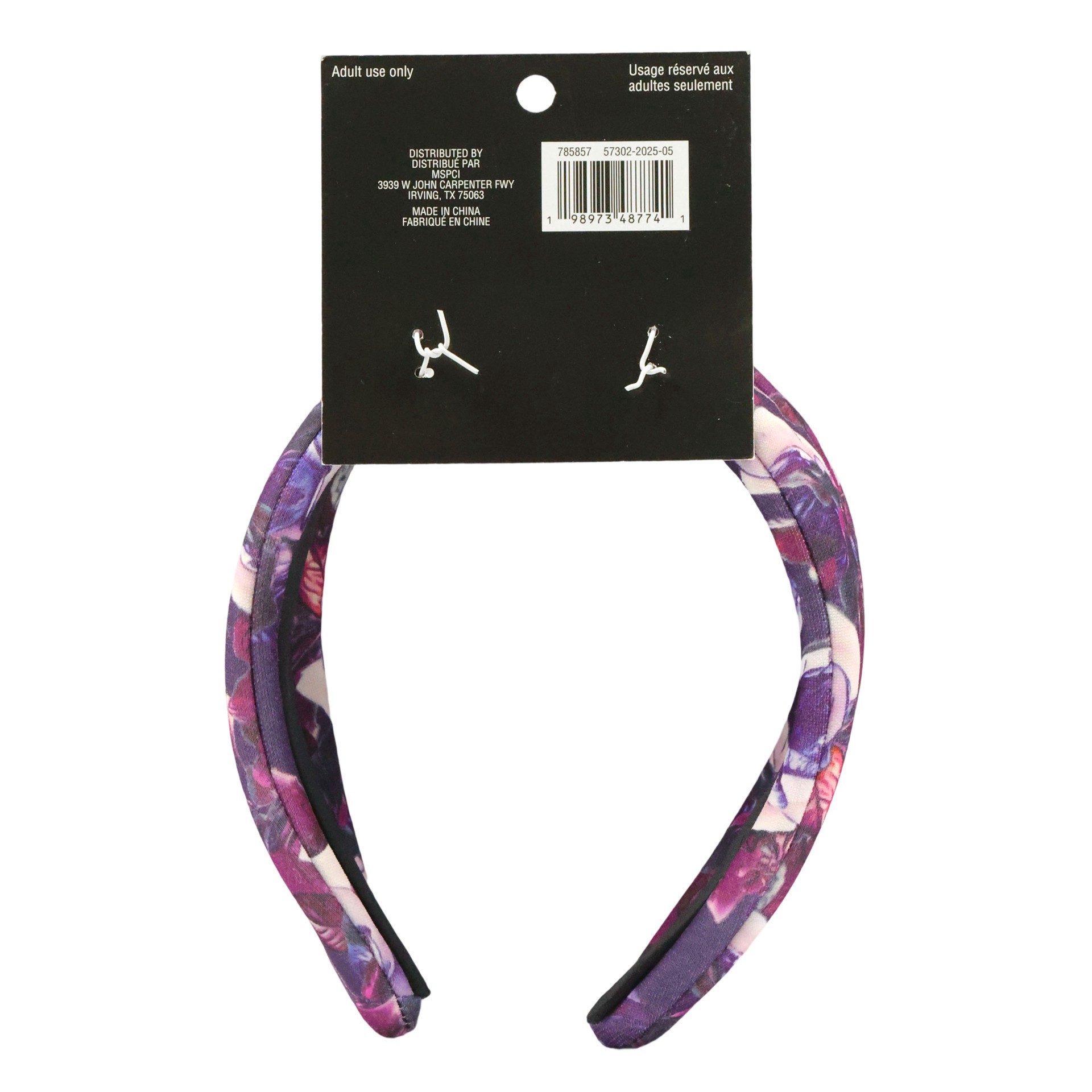 slide 4 of 4, Flower Print Headband By Celebrate It, adult