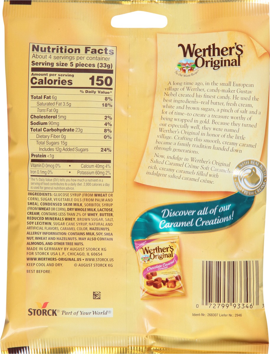 slide 5 of 9, Storck Werthers Salted Creme Soft Caramel Candies, 4.51 oz