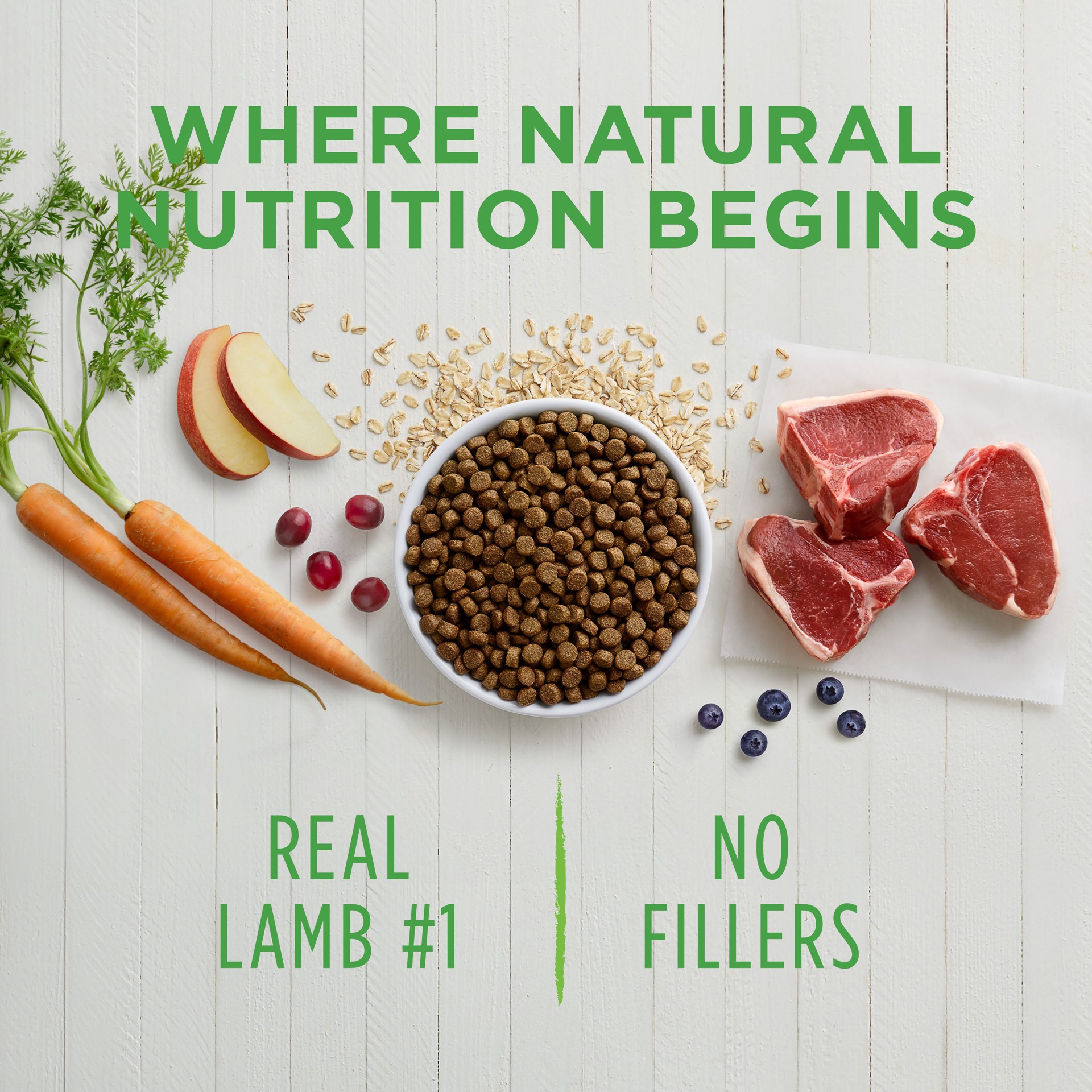 slide 3 of 9, Nature's Variety Instinct Be Natural Real Lamb & Oatmeal Recipe Natural Dry Dog Food, 4.5 lb