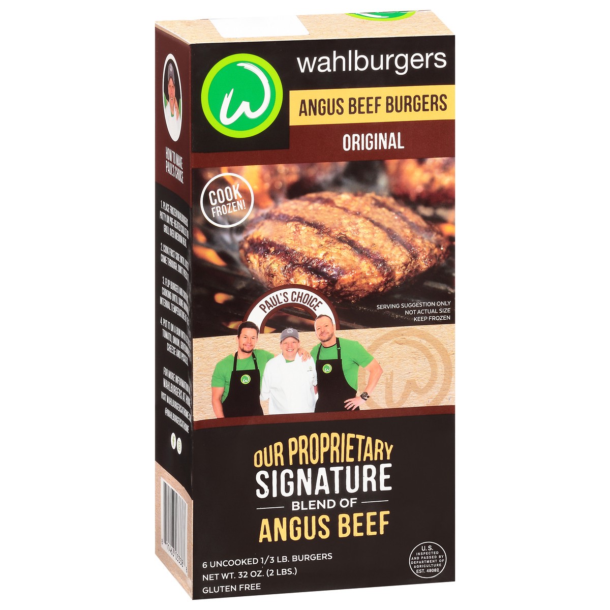 slide 2 of 9, Wahlburgers Original Angus Beef Burgers 6-0.33 lb Patties, 6 ct