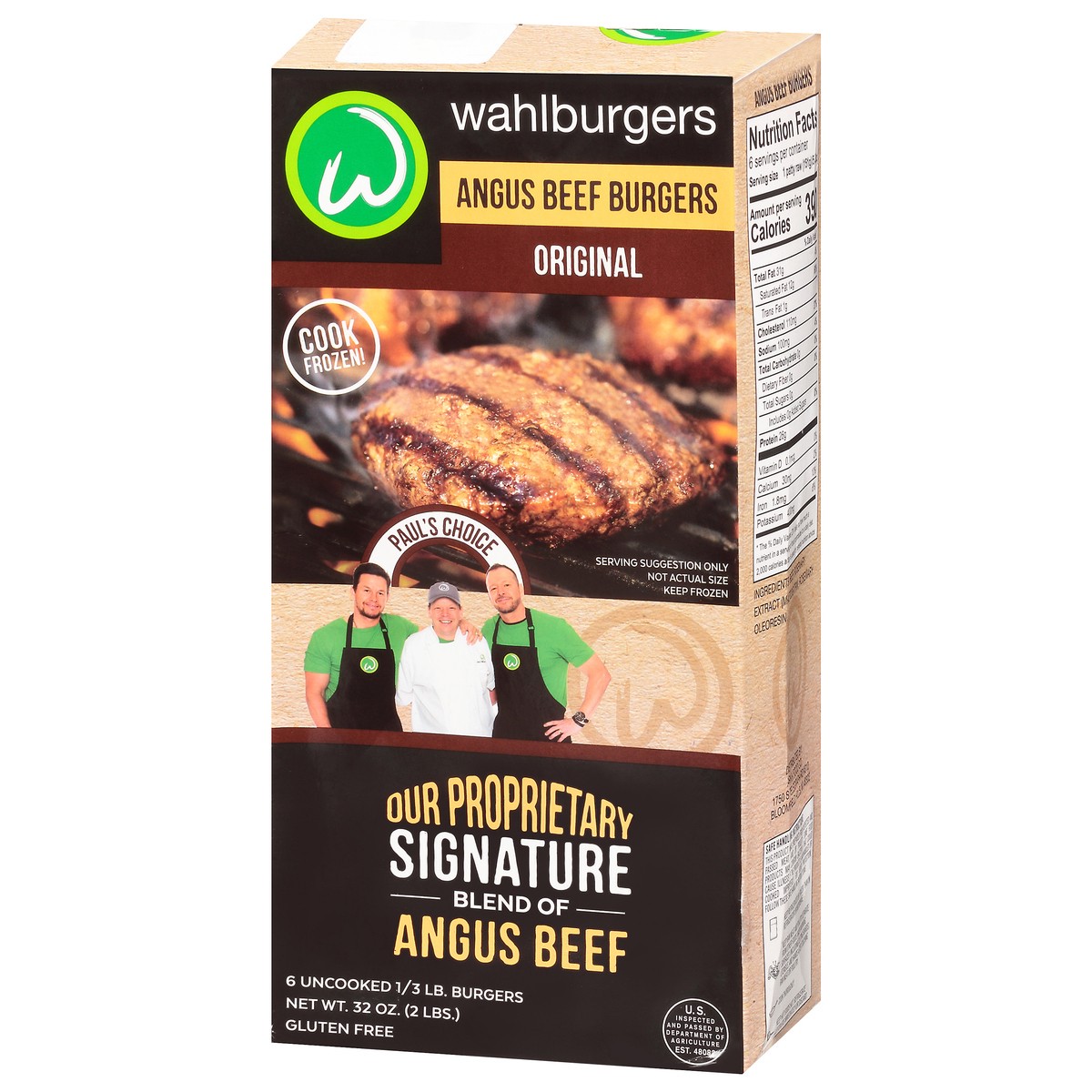 slide 3 of 9, Wahlburgers Original Angus Beef Burgers 6-0.33 lb Patties, 6 ct