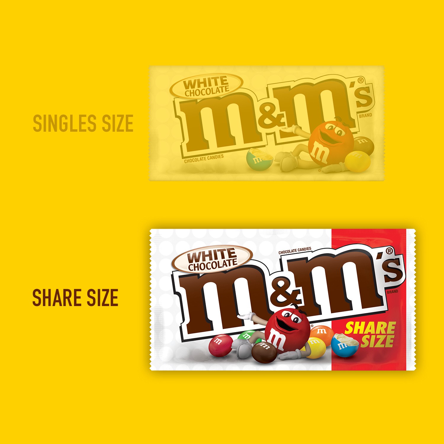 slide 3 of 5, M&M's White Chocolate Candy, Share Size, 2.47 oz Bag, 2.47 oz