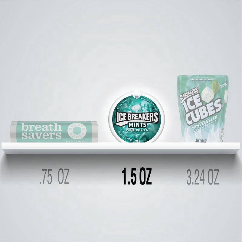 slide 4 of 6, Ice Breakers Wintergreen Sugar Free Mint Candies- 1.5 oz, 1.5 oz