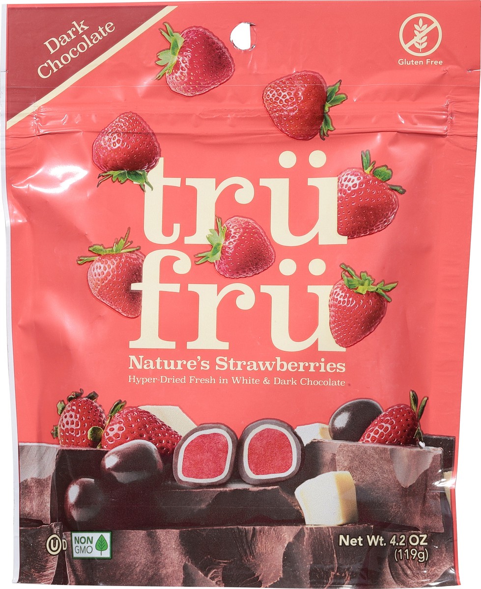 slide 11 of 13, Tru Fru Feeze-Dried Dark Chocolate Real Strawberries, 4.2 oz