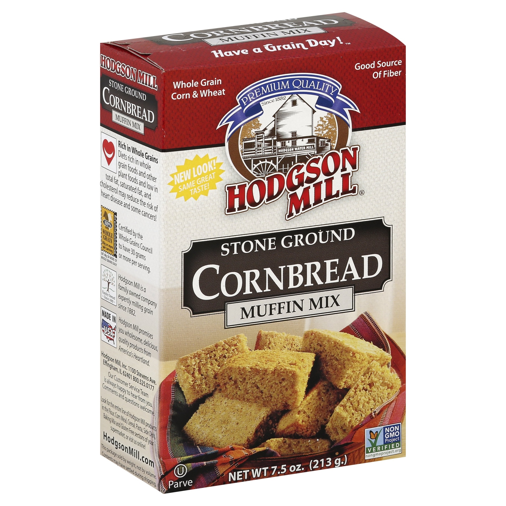 slide 1 of 4, Hodgson Mill Cornbread and Muffin Mix, 7 oz