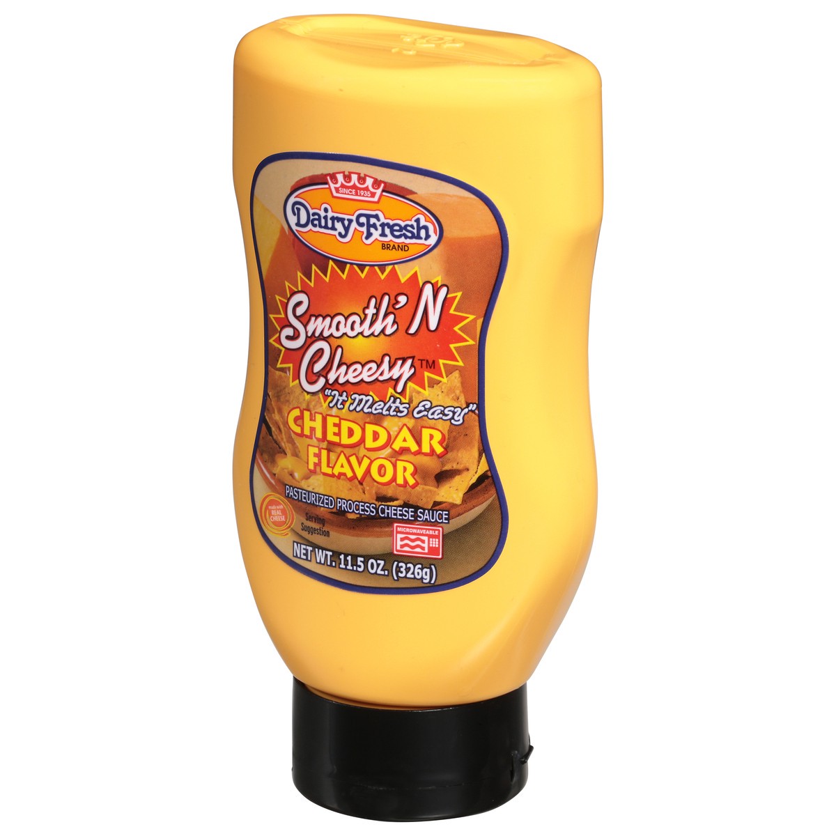 slide 9 of 9, Dairy Fresh Cheesy Cheddar In Squeeze Bottle, 11.5 oz