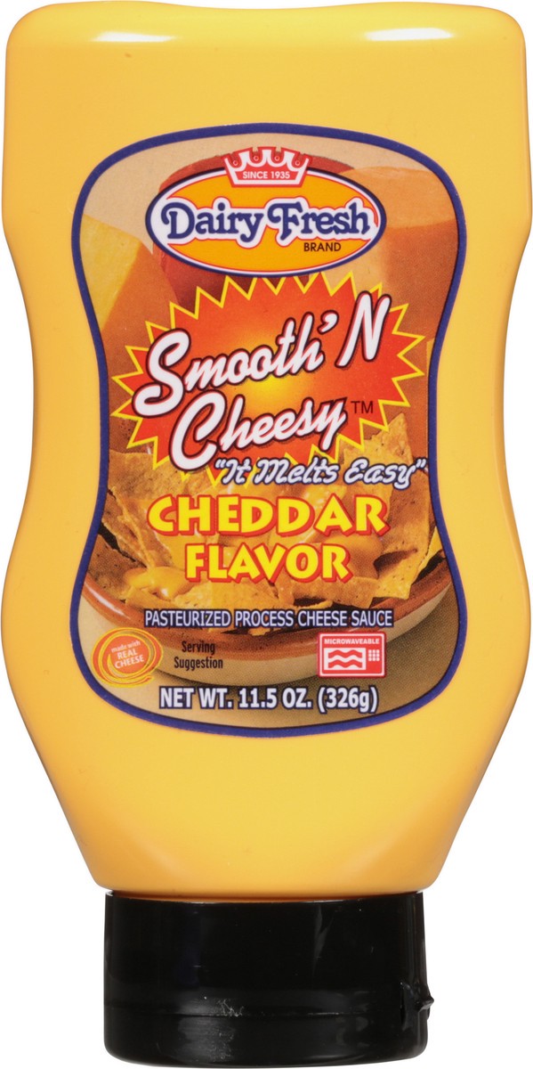 slide 6 of 9, Dairy Fresh Cheesy Cheddar In Squeeze Bottle, 11.5 oz