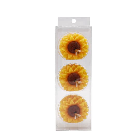 slide 1 of 3, 1.75" Sunflower Votive Candles, 3ct. By Ashland, 3 ct