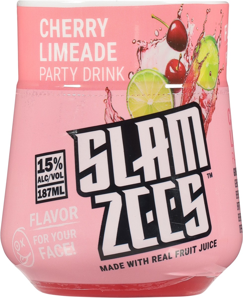 slide 6 of 13, Slam Zees Cherry Limeade Party Drink 187 ml, 187 ml