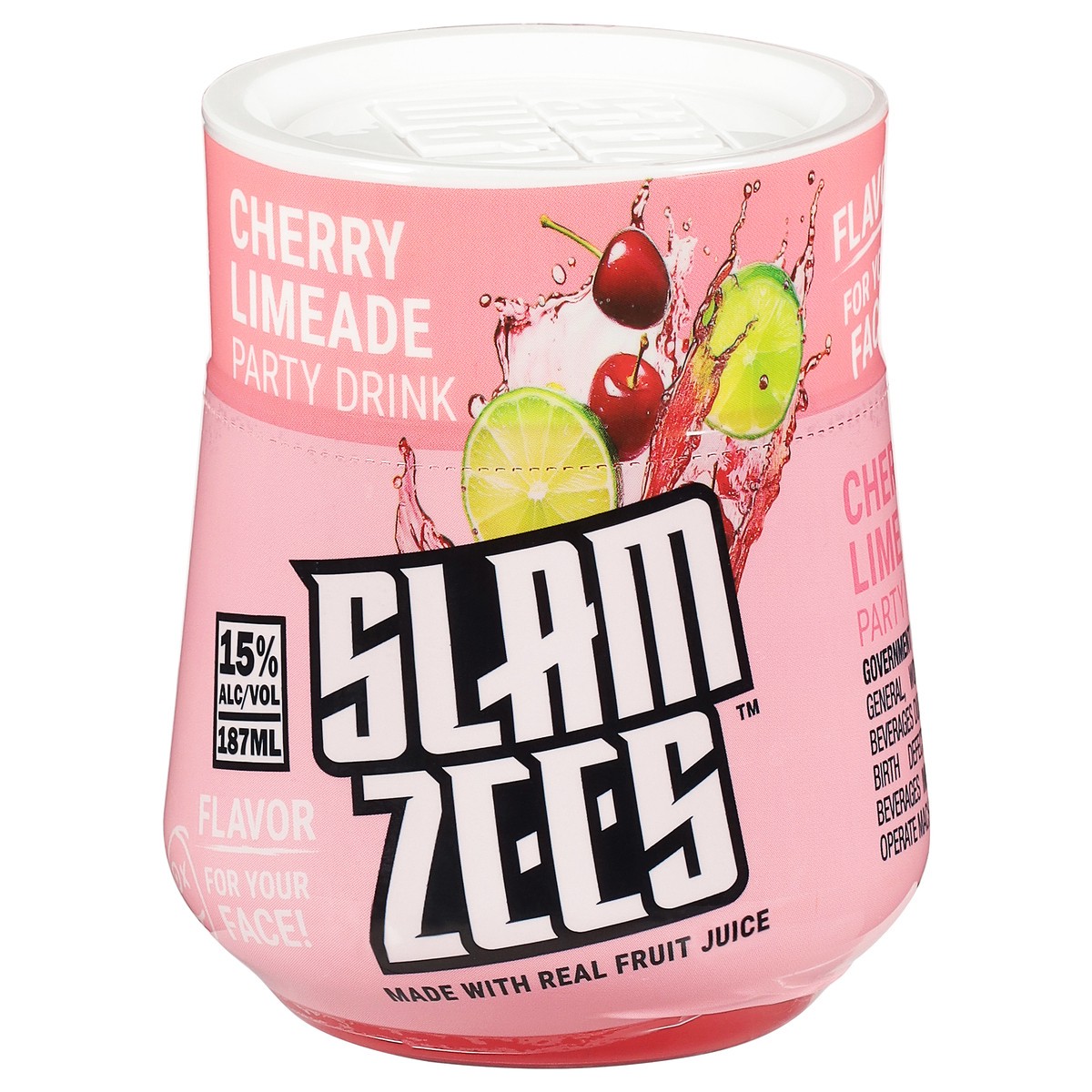 slide 5 of 13, Slam Zees Cherry Limeade Party Drink 187 ml, 187 ml