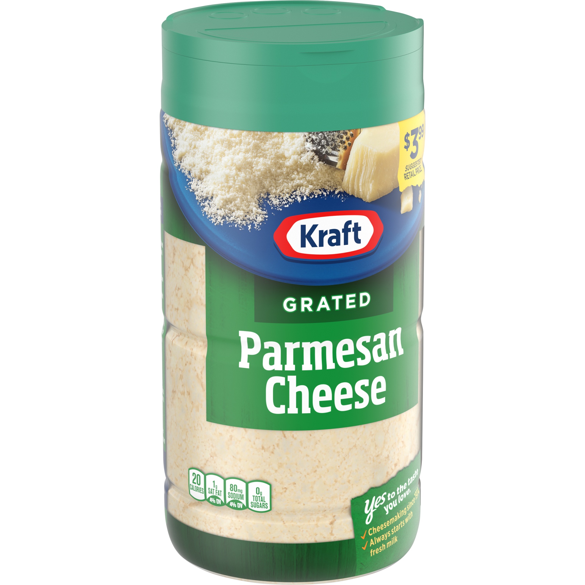 slide 2 of 6, Grated Parmesan Cheese, 8 oz