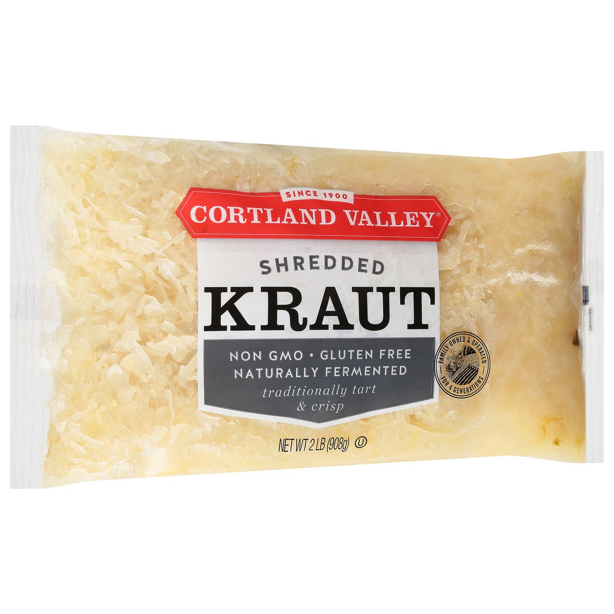 slide 4 of 9, Cortland Valley Shredded Kraut 2 lb, 2 lb
