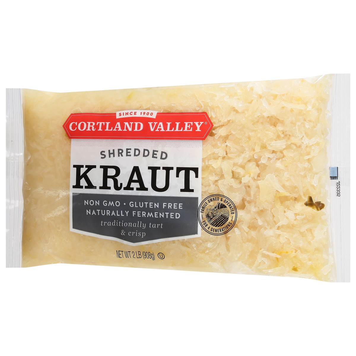 slide 7 of 9, Cortland Valley Shredded Kraut 2 lb, 2 lb
