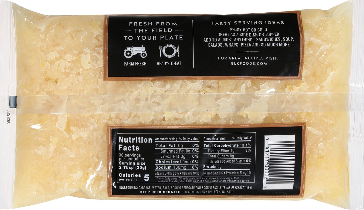 slide 8 of 9, Cortland Valley Shredded Kraut 2 lb, 2 lb