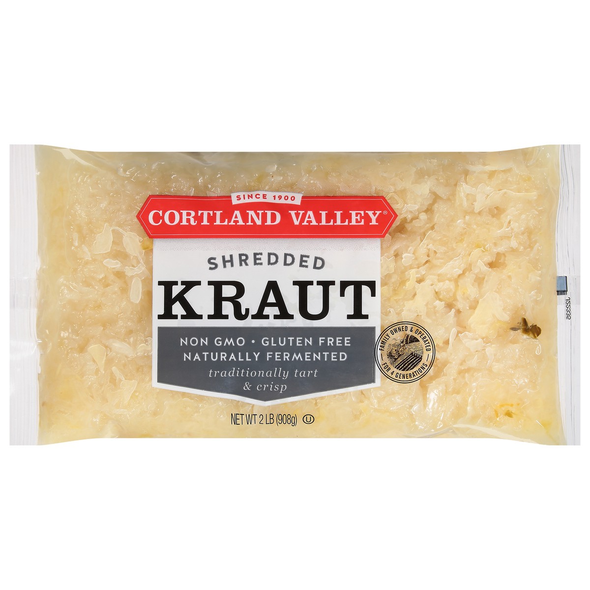 slide 1 of 9, Cortland Valley Shredded Kraut 2 lb, 2 lb