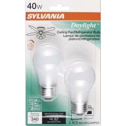 Sylvania Daylight Enhances Color Ceiling Fan/ Refrigerator 40 Watt Indoor Light Bulbs
