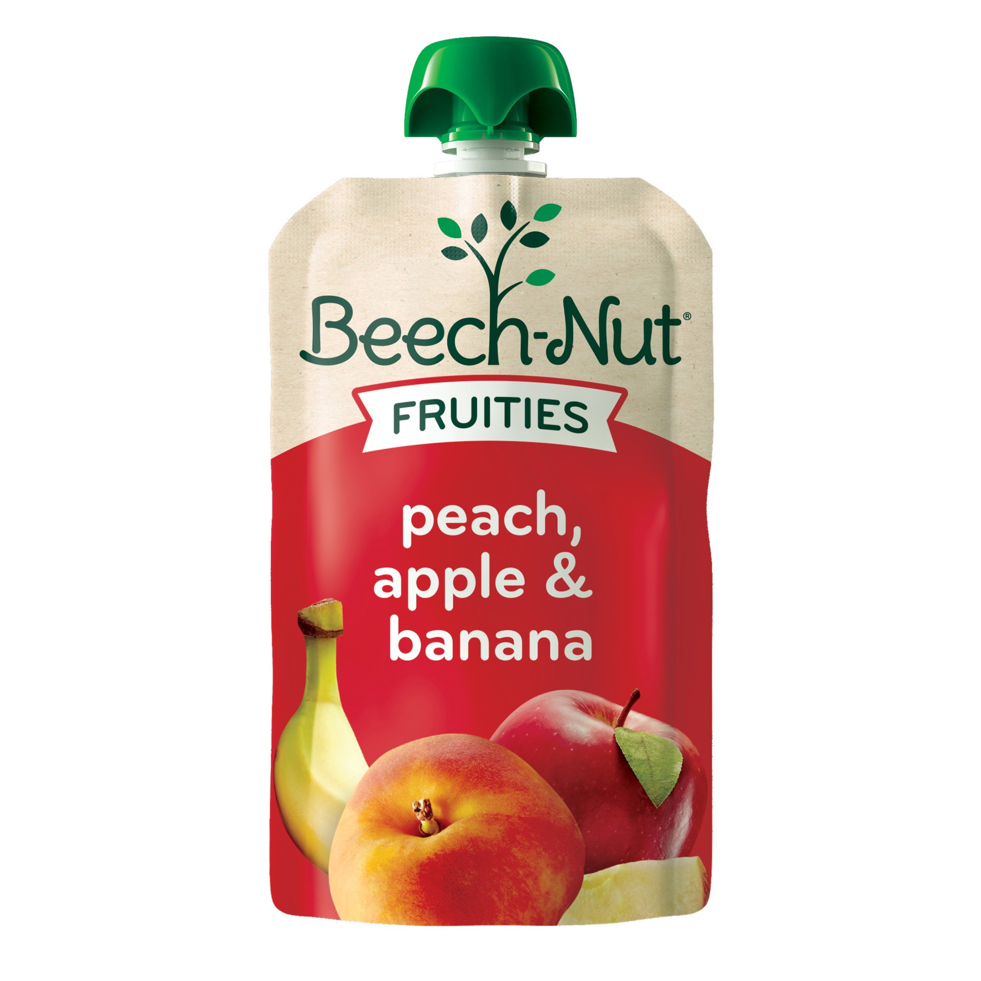 slide 1 of 7, Beech-Nut Fruities Stage 2 Apple Sweet Potato & Pineapple Baby Food Pouch, 3.5 oz