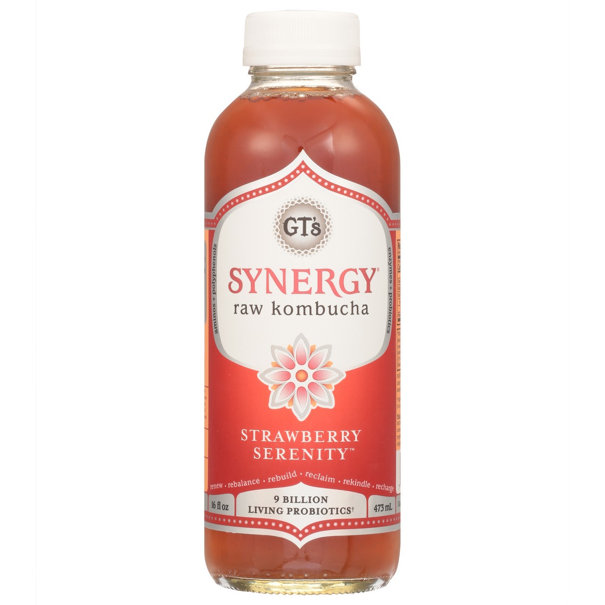 slide 8 of 14, GT's Raw Strawberry Serenity Kombucha 16 fl oz, 1 ct