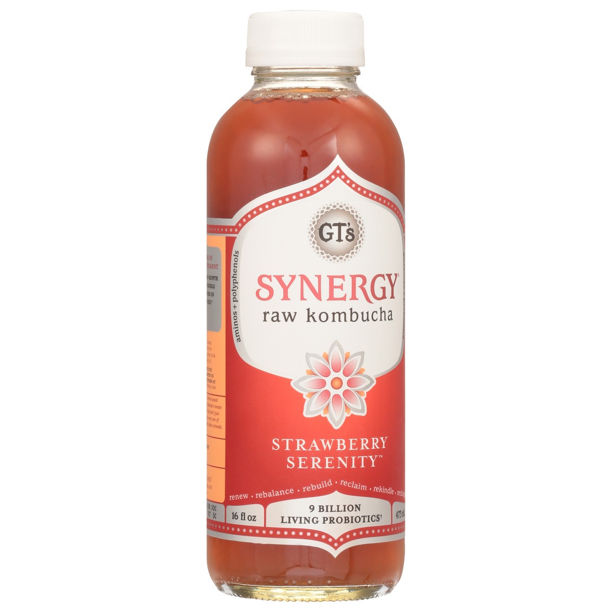 slide 10 of 14, GT's Raw Strawberry Serenity Kombucha 16 fl oz, 1 ct