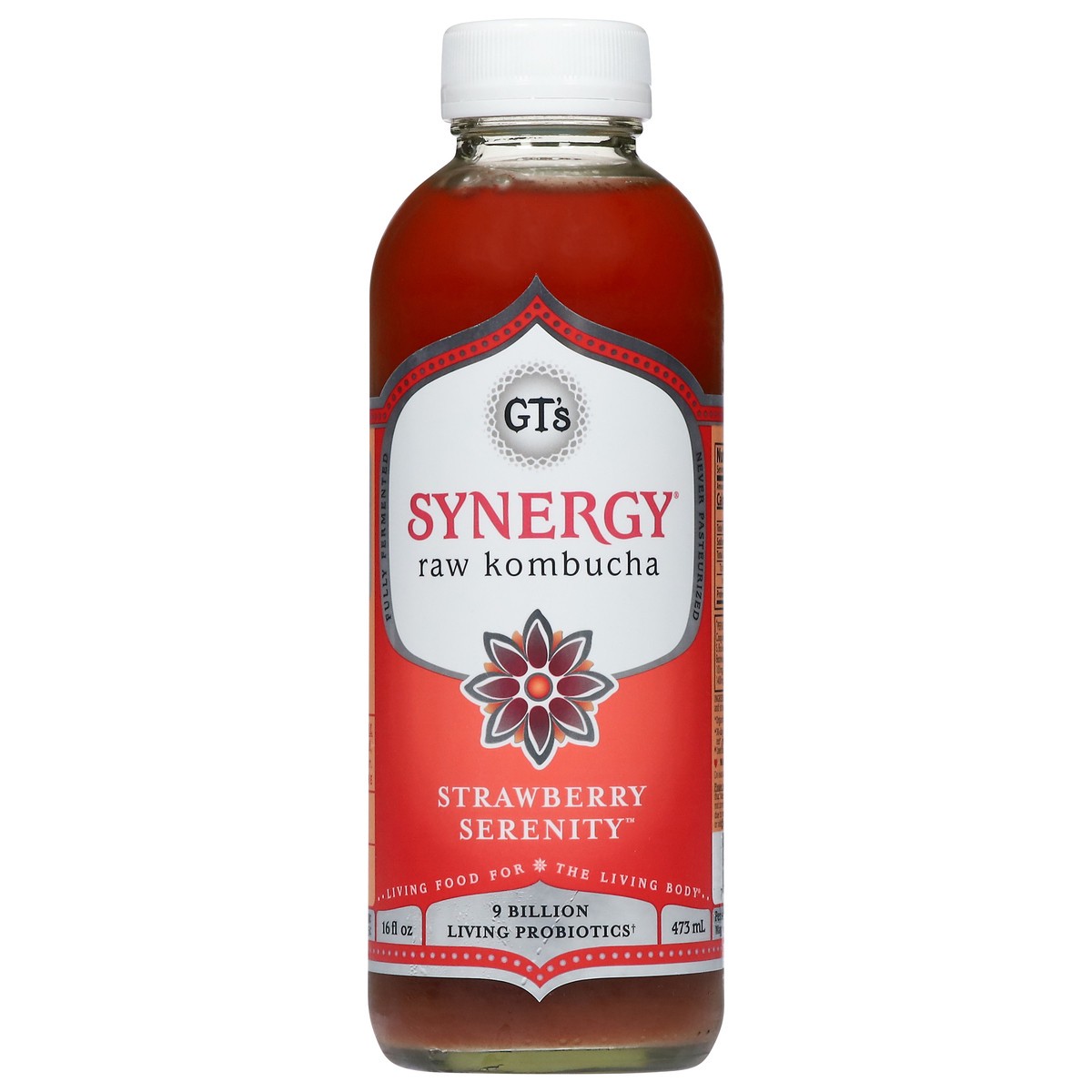 slide 1 of 14, GT's Raw Strawberry Serenity Kombucha 16 fl oz, 1 ct