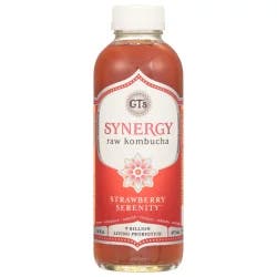 GT's Synergy organic kombucha, Strawberry Serenity