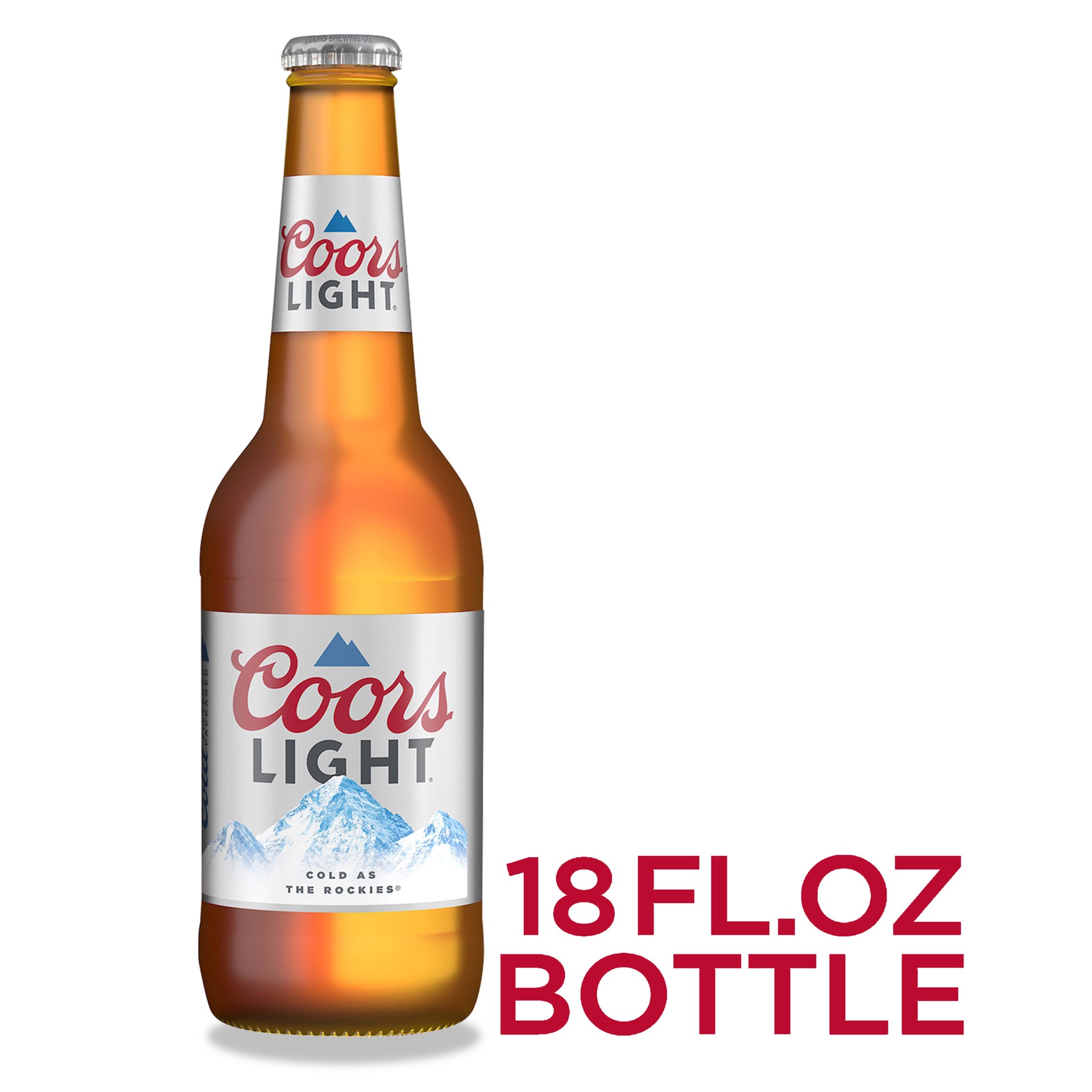 slide 1 of 4, Coors Light Beer, 18 oz