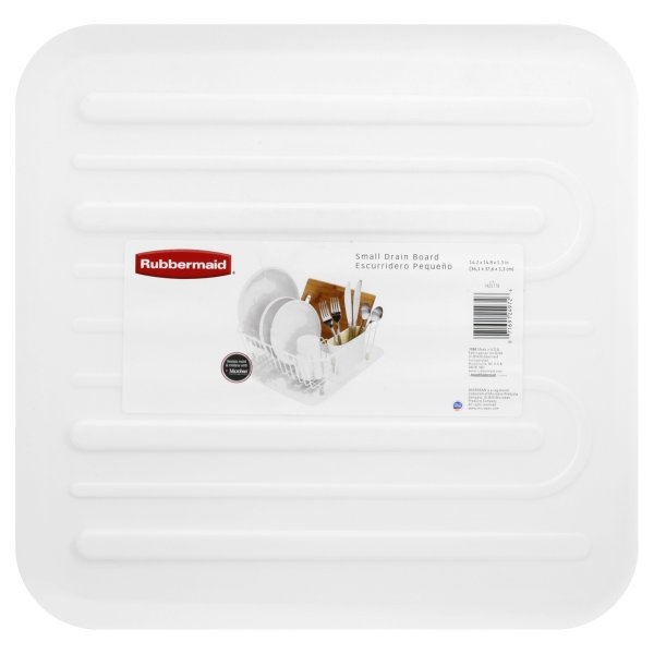slide 1 of 1, Rubbermaid Dish Drying Board White, 1 ct