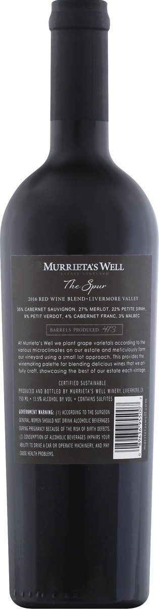 slide 2 of 7, Murrieta's Well Red Wine Blend 750 ml, 750 ml