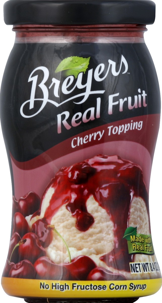 slide 2 of 2, Breyers Real Fruit Cherry Topping, 8.4 oz