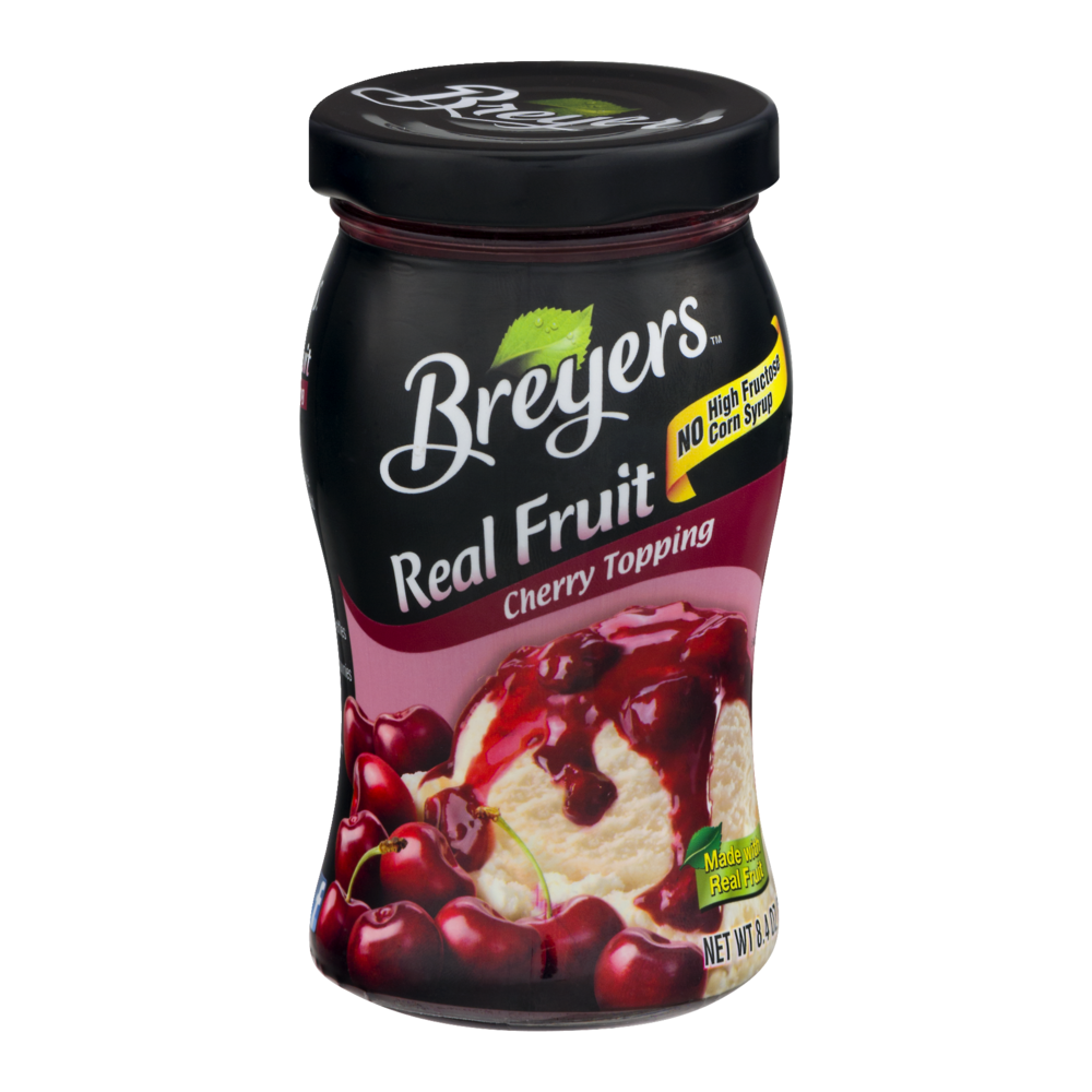 slide 1 of 1, Breyers Real Fruit Cherry Topping, 8.4 oz