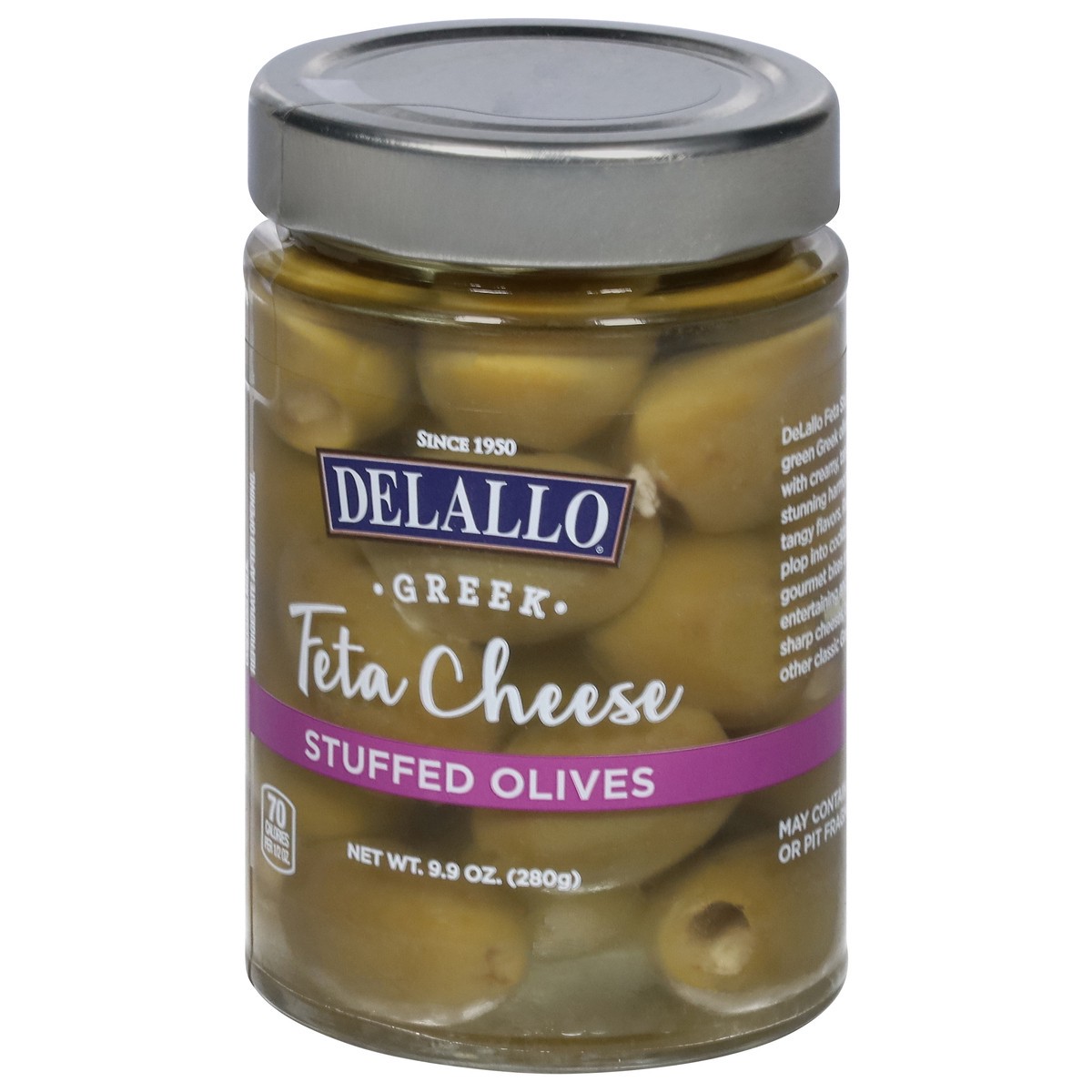 slide 13 of 13, DeLallo Greek Feta Cheese Stuffed Olives 9.9 oz, 9.9 oz