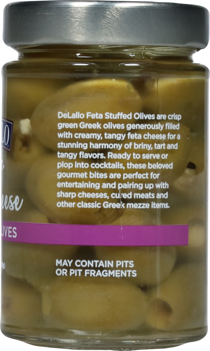 slide 10 of 13, DeLallo Greek Feta Cheese Stuffed Olives 9.9 oz, 9.9 oz