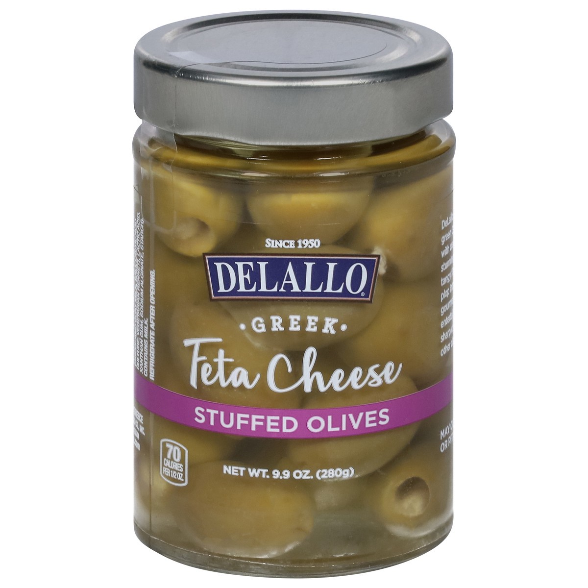 slide 1 of 13, DeLallo Greek Feta Cheese Stuffed Olives 9.9 oz, 9.9 oz