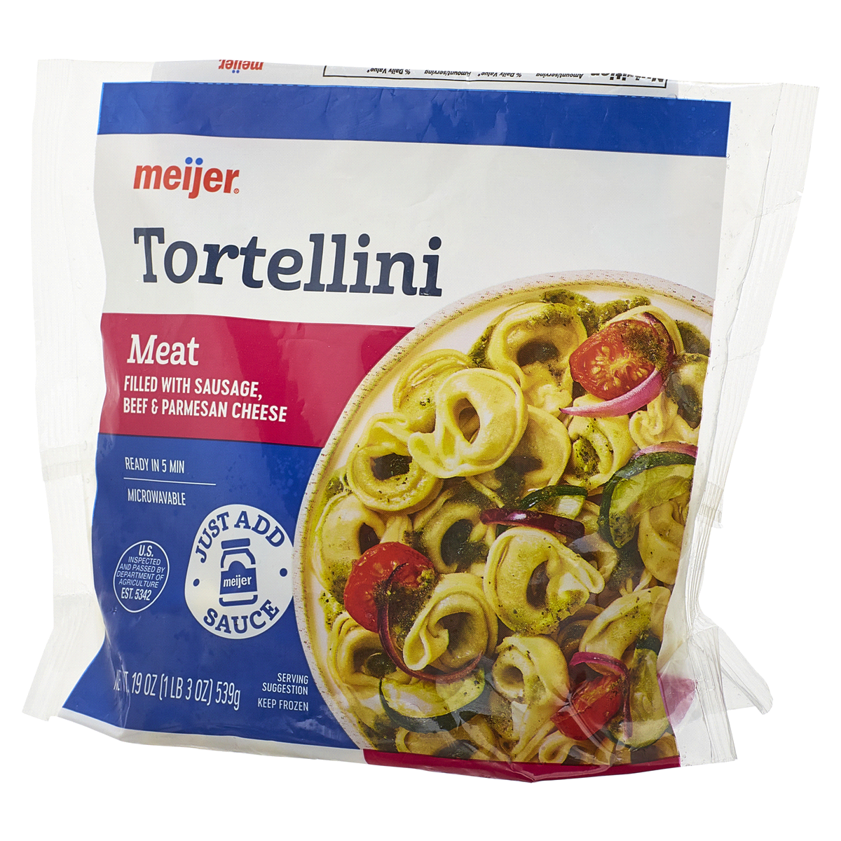 slide 9 of 29, Meijer Meat Tortellini, 19 oz