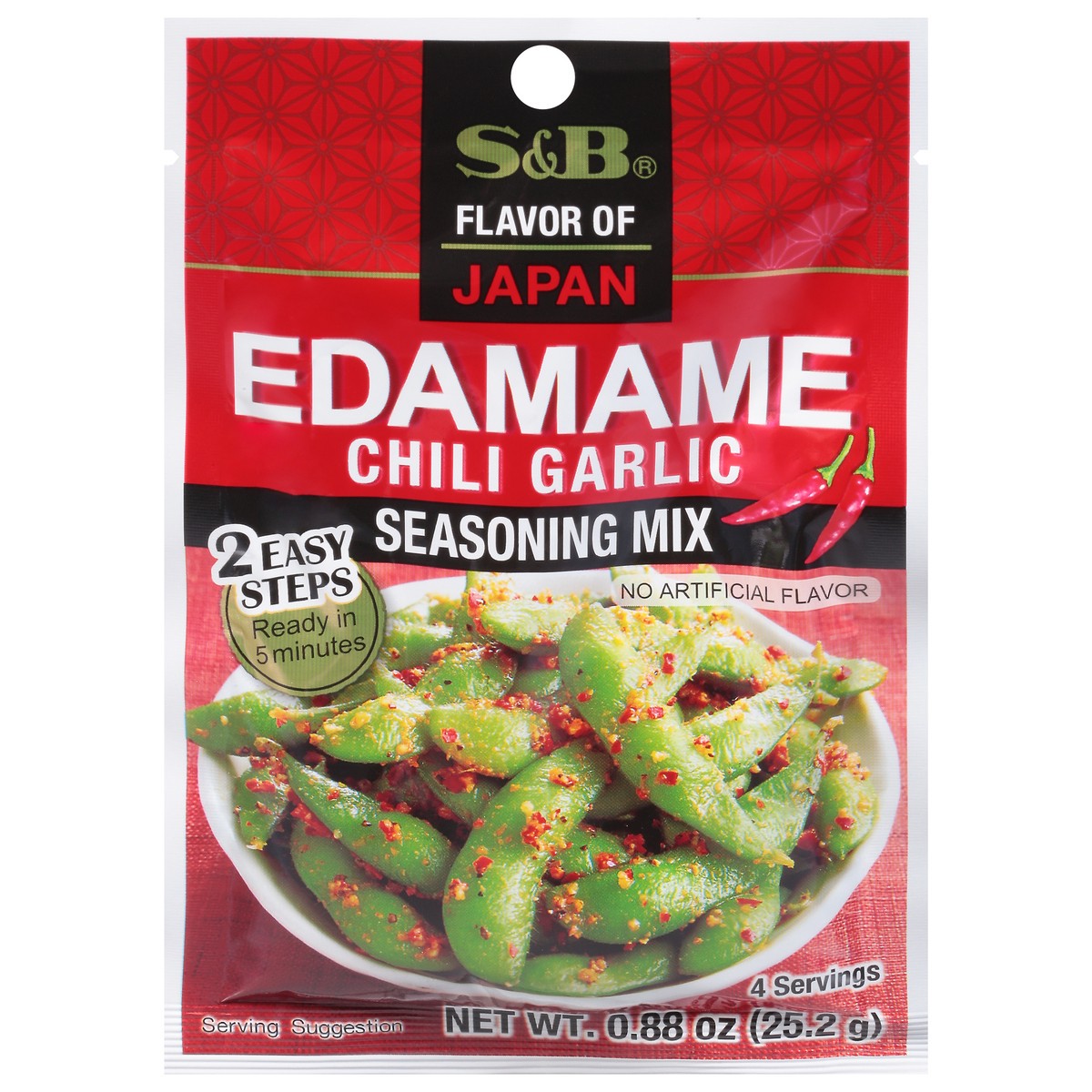 slide 1 of 9, S&B Edamame Chili Garlic Mix, 0.88 oz