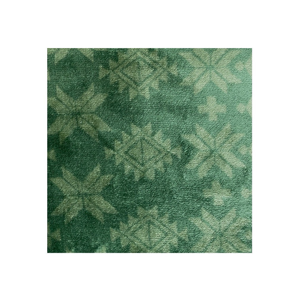 slide 3 of 3, HD Designs® Oversized Throw - Green Snowflake, 50 in x 70 in