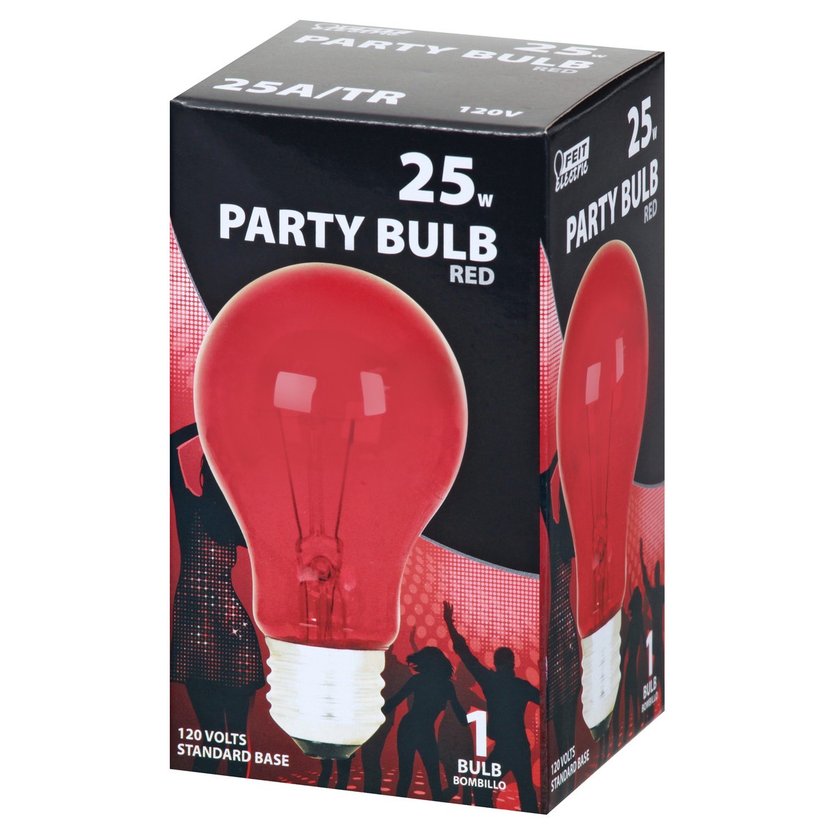 slide 3 of 8, Feit Electric Globe Incandescnet A19 Red, 1 ct