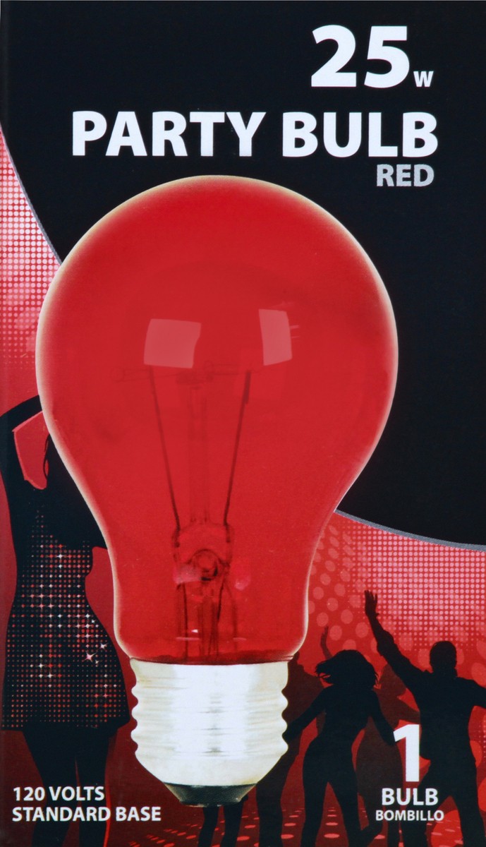 slide 7 of 8, Feit Electric Globe Incandescnet A19 Red, 1 ct