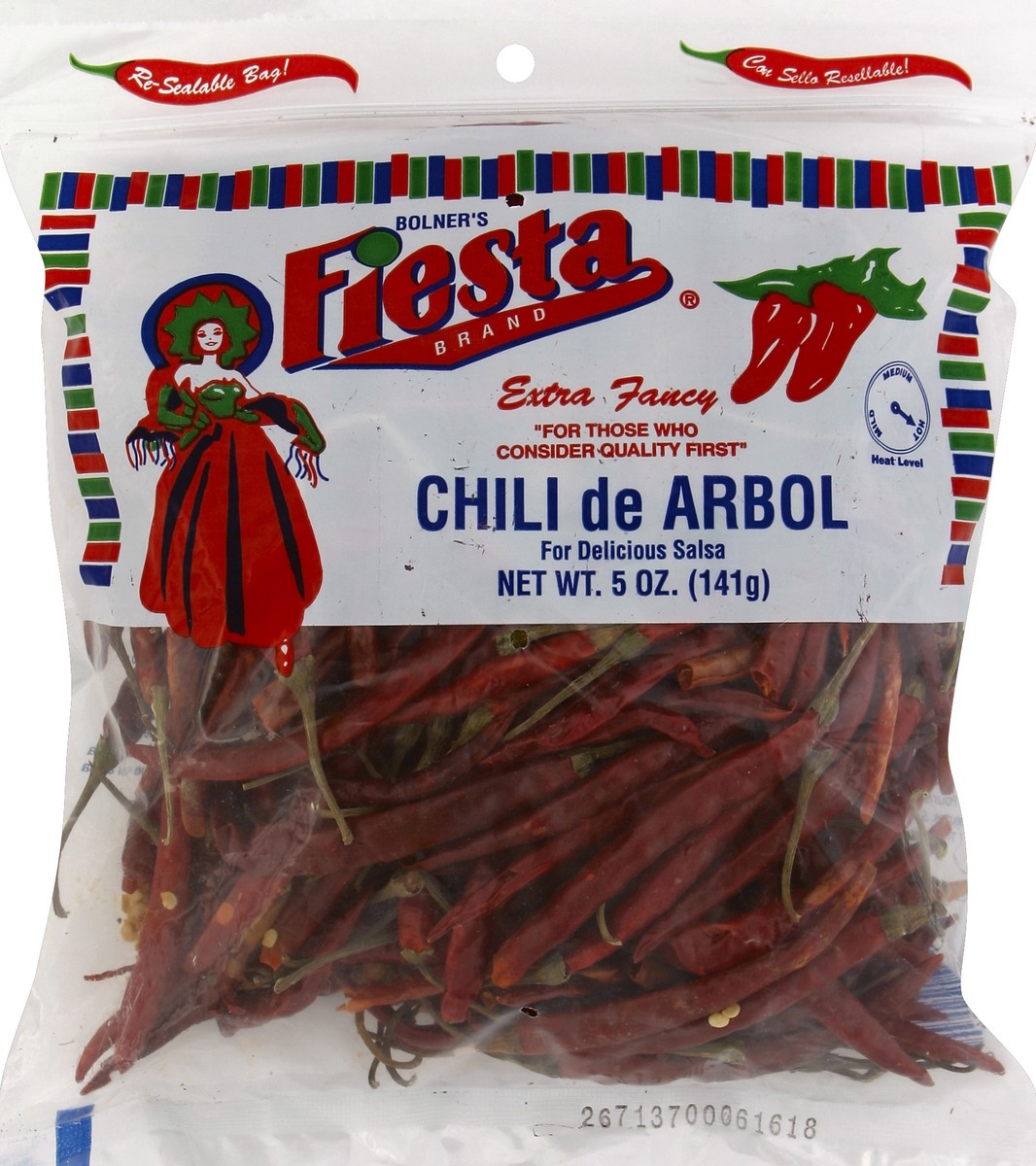 slide 1 of 4, Fiesta Chili De Arbol 5 oz, 5 oz