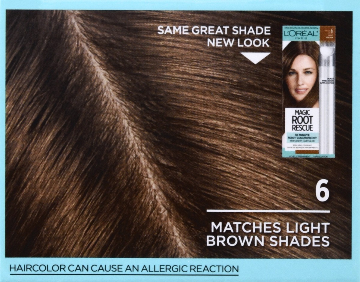 slide 2 of 9, L'Oréal Magic Root Rescue Light Brown 6 10 Minute Permanent Haircolor 1 ea, 1 ct