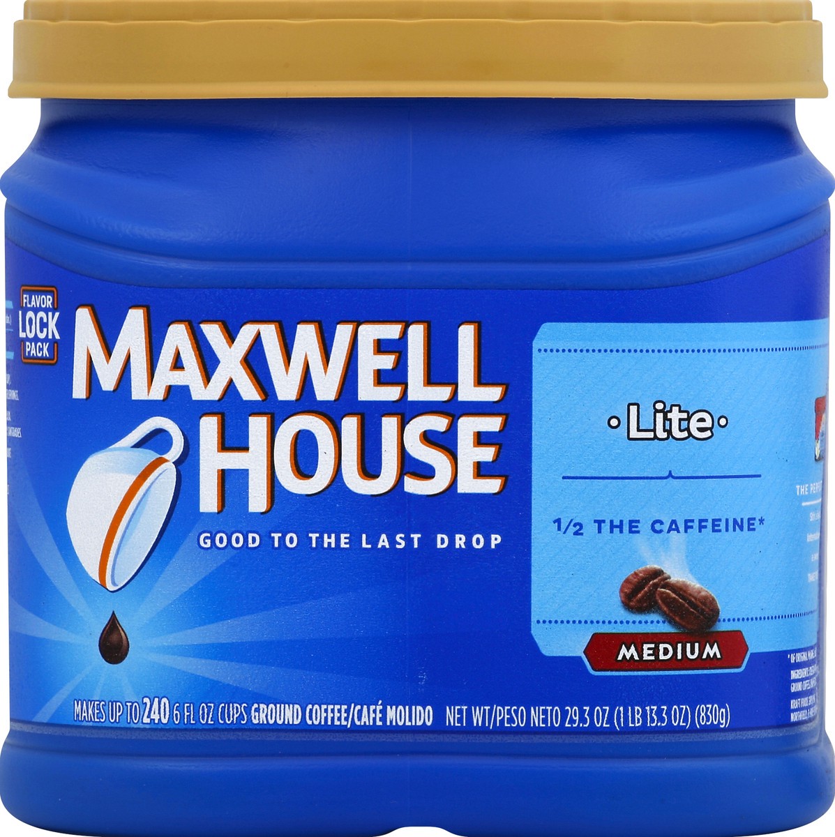 slide 2 of 2, Maxwell House Lite Ground Coffee - 29.3 oz, 29.3 oz