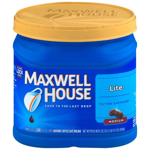 slide 1 of 2, Maxwell House Lite Ground Coffee - 29.3 oz, 29.3 oz